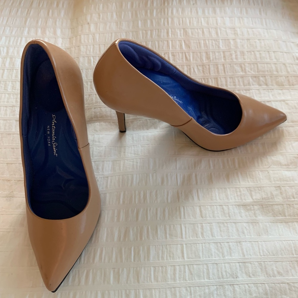 Antonia Saint New York Nude heels with memory foam